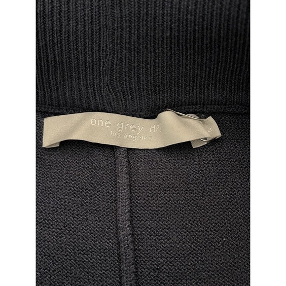 One Grey Day Revolve Women's Knitted Wide Leg Viscose Blend Pants Blue L - Picture 5 of 8